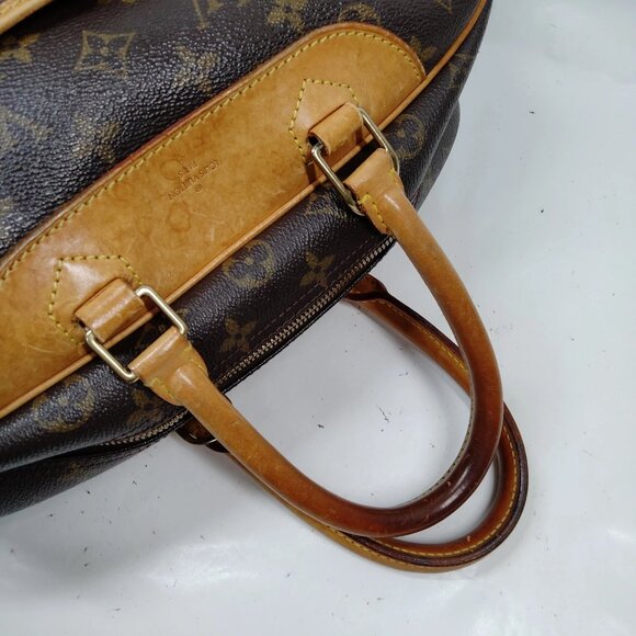 Louis Vuitton Deauville Brown Monogram Hand Bag 258-051325 - Picture 4 of 9